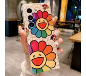 Flores de pintura al óleo Moda Carcasa del teléfono móvil Galaxy Z Fold 5, Z Fold 4, Z Fold 3, Funda protectora