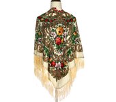 Russian Scarf Women’s Luxury Shawls Retro Ethnic Headband Hijabs Printed Floral Headwraps Big Size Square Babushka Handkerchief