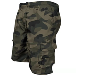 Men's Tactical Shorts Summer Casual Jogging Cargo Shorts Loose Multi-pockets Elastic Waist Work Hiking Overalls Short Pants