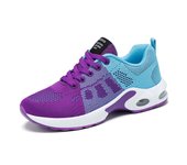 Zapatos casuales para mujer, zapatillas ligeras con cordones y colchón