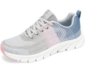 Zapatillas Deportivas para Mujer Suela Suave de Malla, Transpirables, Zapatillas de Correr al Aire Libre, Zapatillas Casuales con Cordones