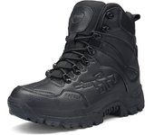 Botas de Combate de Alta Calidad Para Hombre  Zapatos de Trabajo de Cuero Genuino Adecuados Para Senderism Camping y Montañismo