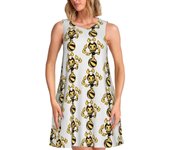 Customized Fashion B-Bendy and Ink M-Sleeveless Women's Classic Sundress Casual Beach Travel Bag