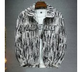 Chaqueta vaquera de color puro para hombre, abrigos informales diarios con solapa de un solo pecho, novedad de verano