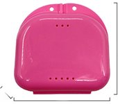 NewPlastic Denture Box False Teeth Protective Case Mouthguard Storage Box Vent Hole Teeth Container Dental Orthodontic Retainer Box