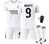 Real Madrid 2025/26 Official Replica Home Jersey Set -  For Adult/kids - With Shirts + shorts + socks + pad