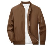 MAGCOMSEN Bomber Jacket for Men Casual Sportswear Lightweight Windbreaker Baseball Jacket with Zipper Pockets