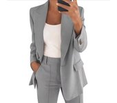 Women's blazer and light trousers, three of 2 pieces
