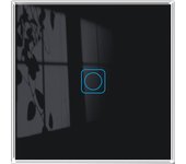 Touch Light Switch 1Gang 1Way Sensor Switches Black White Grey 82*82mm Tempered Glass Panel