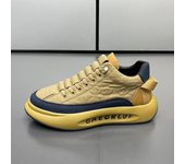 Zapatos de placa base gruesa y baja cálidos de terciopelo de otoño e invierno para hombre