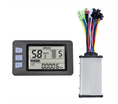 P3H LCD Display Dashboard+36V 350W Sine Wave Controller 24V 36V 48V 60V Electric Bike Meter for Electric Scooter(5PIN)