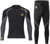 1.5mm Neoprene Men's Diving Full One-piece Wetsuit Back Zipper Cold-proof Long Sleeve Swimming Suit Kayak Surf Sport Adult
