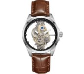 Doble cara transparente hueco automático reloj mecánico reloj de hombre a prueba de agua reloj de cuarzo luminoso