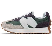 Leten Authentic 100%  NB 327 Retro Gray Black Sier / Grayish White Green Running Shoes Work shoes