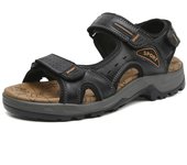 Nueva moda, zapatos de ocio de verano para hombre, sandalias de playa, sandalias de cuero genuino de alta calidad, sandalias suaves de talla grande para hombre, talla 38-48