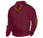 Primavera y otoño de los hombres de cuello alto de manga larga Casual suéter al aire libre Jacquard suéter de punto