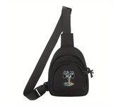 1pc Bolso Pequeño de Hombro con Asa Colorida y Estampado, Mochila Mini Bandolera Ligera para Hombres, Bolso Mensajero Casual Portátil, Regalo Ideal para Cumpleaños+Navidad+Halloween, Cremallera Aleatoria