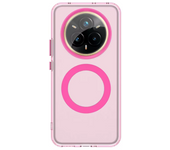 Transparent Candy Colorful Wireless Charging Phone Case for OPPO Realme 14 Pro, 14 Pro+, 13 Pro, 13 Pro+ Magnetic Back Cover