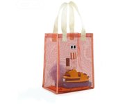 Travel Mesh Handbag Fashion Large Capacity Cartoon Big Eyes Wash Bag Beach Storage Pouch Cosmetic Bag Swim