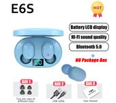 BLUEKAKA TWS E6S Fone Wireless Bluetooth Headphones LED Display Noise Canceling Earbuds with Mic Wireless Bluetooth Headphones