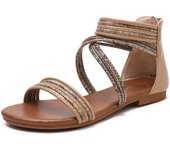 Roman style women's summer flat shoes