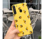 Silicone Phone Case For Samsung Galaxy A21 Case Back Cover Coque Fundas Samsung A21 A21S a 21 S Protective Bumper Flowers Shell