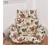 Hanging Swing Egg Chair Cushion Cover Patio Large Round Papasan Pad Detachable Garden Lounger Cushion Cover  (No Filling)