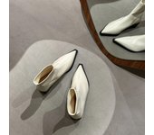 Women's Short Boots Pointed Toe Comfortable Chunky Heel Non-slip Solid Colour Fashion Women's Boots