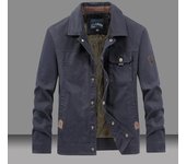 Men Cotton Jackets outdoor Casual Male Slim Fit Multi-pocket Windbreaker Cargo Jackets plus Size 5XL