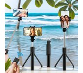 Soporte de Teléfono Móvil Multifuncional para Selfies, Diseño Integrado Inteligente, Soporte de Escritorio para Fotos y Selfies, Trípode Fijo para Fotografía Familiar, Transmisión en Vivo de Viajes al Aire Libre, Ideal como Regalo de Vacaciones
