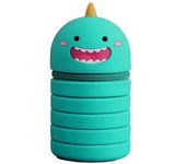 3D Little Dinosaur Pencil Case Kawaii Waterproof Silicone Stationery Box Ins Style Cute Coin Purse Desktop Storage