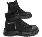 Botas de motorista para hombre, zapatos informales de punta redonda grande, transpirables, con cordones, anticolisión, nuevo diseño, Otoño e Invierno
