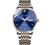 Movimiento automático a prueba de agua luminosa doble calendario no mecánico reloj de hombre