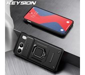 KEYSION Shockproof Armor Case for OnePlus Nord 4 Slide Camera Protection Ring Stand Phone Back Cover for OnePlus 1+ Nord 4 5G
