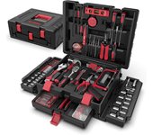Caja de Herramientas 379 Piezas - Juego de Herramientas con Cajón Portátil Completo para Reparaciones Domésticas y Automotrices Kit Herramientas para Manitas DYIers y Propietarios de Hogares