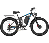 EBYCCO 26 Inch Dual Motor Electric Mountain Bike Long Range 23ah Hydraulic Brake EU Free Delivery 60v Lithium Battery Adults