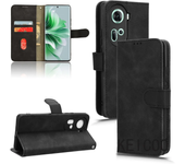 For Oppo A2 A18 A38 Reno11 Pro 5G Billetera Ranura De Tarjeta De Color Sólido Con Capucha Volcada Y Carcasa Antideslizante