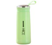 Portable leak proof glass 400ml thermos, stylish water cup, kettle