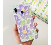 For Samsung Galaxy A20s Samsung A20 A30 Back Cover Phone Case Transparent Soft TPU Silicone Coque Women Fashion Flower Butterfly