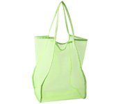 Portable Large Capacity Beach Bag New Style Sports Transparent Mesh Bag Shoulder Pouch Solid Color Tote Handbag Shopping