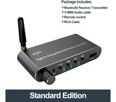 VAORLO Bluetooth 5.1 Audio Adapter 4 In 1 Wireless Transmitter Receiver U Disk DAC Converter Remote Control For PV/TV/PS/Switch