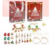 Calendario Adviento 2024,Caja ciega pulsera infantil 24 rejillas,Christmas Calendario Adviento Regalo para Niños y Niñas