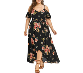 Nuevo Vestido Informal Estampado De Moda Para Mujer, Vestido De Verano Con Estampado De Flores De Talla Grande, Vestidos Holgados Con Tirantes Para Mujer