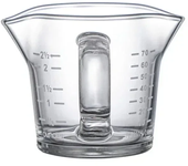 Taza medidora de vidrio de 70ML con doble extremo, jarra para café expreso, leche, Latte, taza medidora de café, utensilios de cocina para cafetería, tienda, uso doméstico