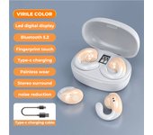 S29 Bone Conduction Concept Bluetooth Earphones Ear Clip Earring Wireless Headphones HiFi Music With Mic Headsets Sports Earbuds