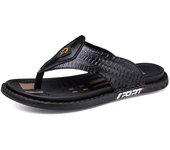 Men Flip Flops Casual leather Walking Beach Sandals
