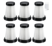 6 HEPA Filters for Moosoo K12 / K12 Pro / K13 Vacuum Cleaner & Genius Invictus One 1.0/2.0 Handheld Vacuum Cleaner