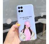 For OPPO A54 2021 Case CPH2239 OPPOA54 Cover Stylish Painted Phone Back Funda For OPPO A54 5G CPH2195 A 54 Shockproof Soft Coque