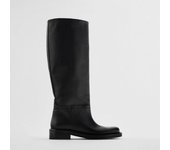Nuevas Botas De Otoño Para Mujer, Botas De Cuero Retro Marrón, Botas De Caballero Altas De Cabeza Redonda