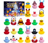 Advent Calendar 2024,24 Días de Sorpresas  -  con 24 Patos de Goma para Niños y Niñas